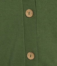 Westbound Short Sleeve Y-Neck Button Front Cardigan
