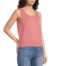 Westbound Sleeveless Scoop Neck Sweater Tank Top