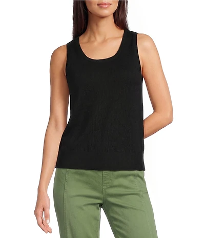 Westbound Sleeveless Scoop Neck Sweater Tank Top