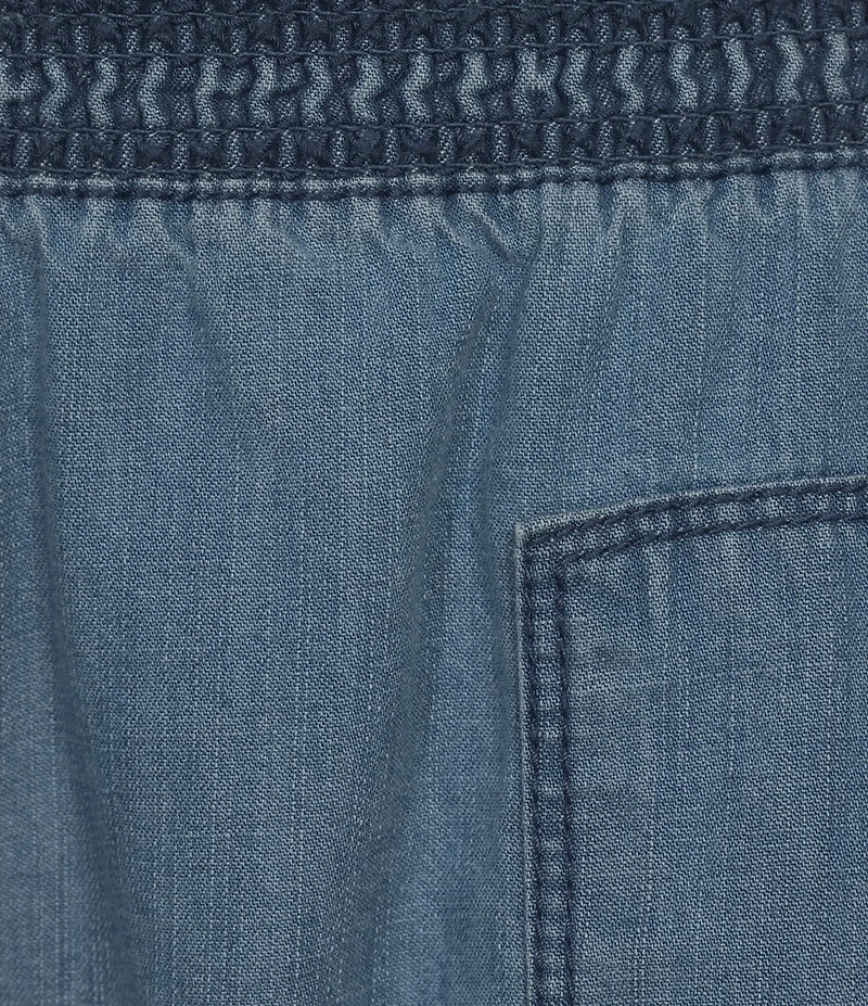 Westbound Smocked Waist Wide-Leg Linen Pants