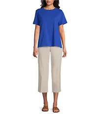 Westbound Perfect Outfit Picks Solid Short Sleeve Crew Neck Top