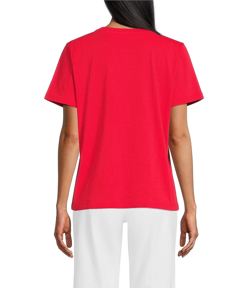 Westbound Perfect Outfit Picks Solid Short Sleeve Crew Neck Top