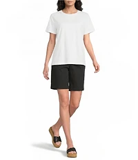 Westbound Perfect Outfit Picks Solid Short Sleeve Crew Neck Top