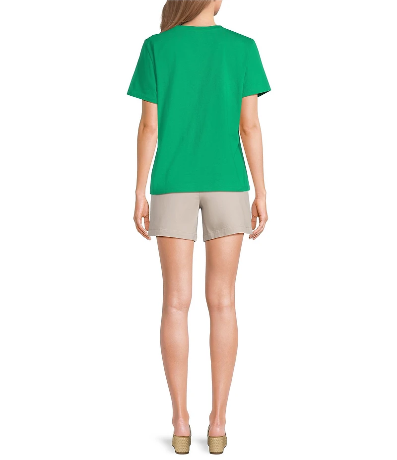 Westbound Perfect Outfit Picks Solid Short Sleeve Crew Neck Top