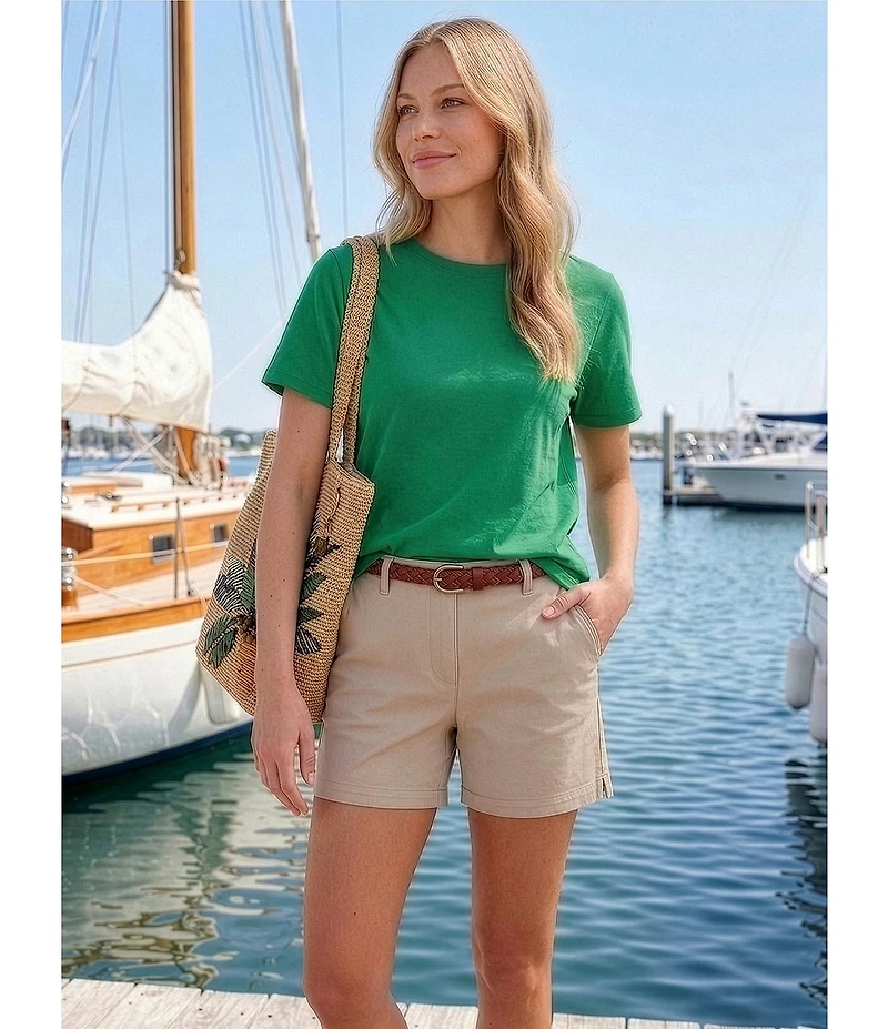 Westbound Perfect Outfit Picks Solid Short Sleeve Crew Neck Top