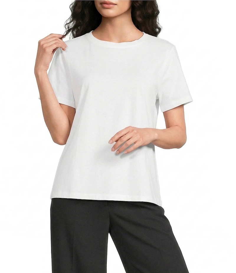 Westbound Perfect Outfit Picks Solid Short Sleeve Crew Neck Top