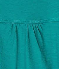 Westbound Solid Short Sleeve V-Neck Top