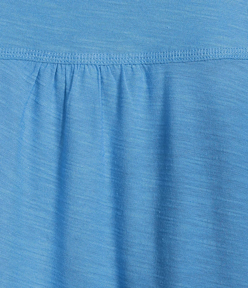 Westbound Solid Short Sleeve V-Neck Top