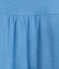 Westbound Solid Short Sleeve V-Neck Top
