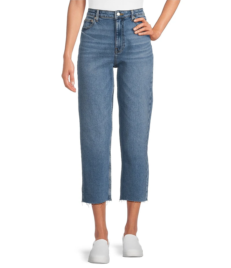 Westbound Hannah Straight Crop Medium Wash Denim Jeans