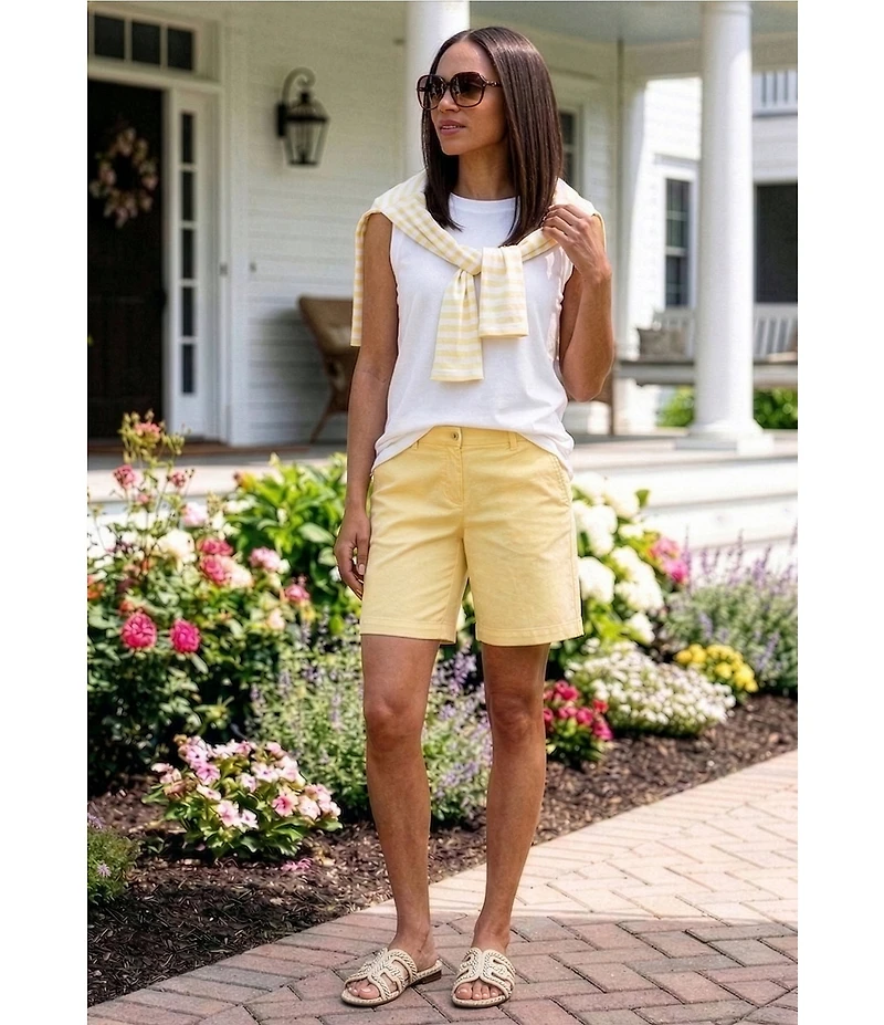 Westbound Perfect Outfit Picks Stripe Print 3/4 Sleeve Crew Neck Top