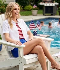 Westbound Perfect Outfit Picks Stripe Print Crew Neck Tank