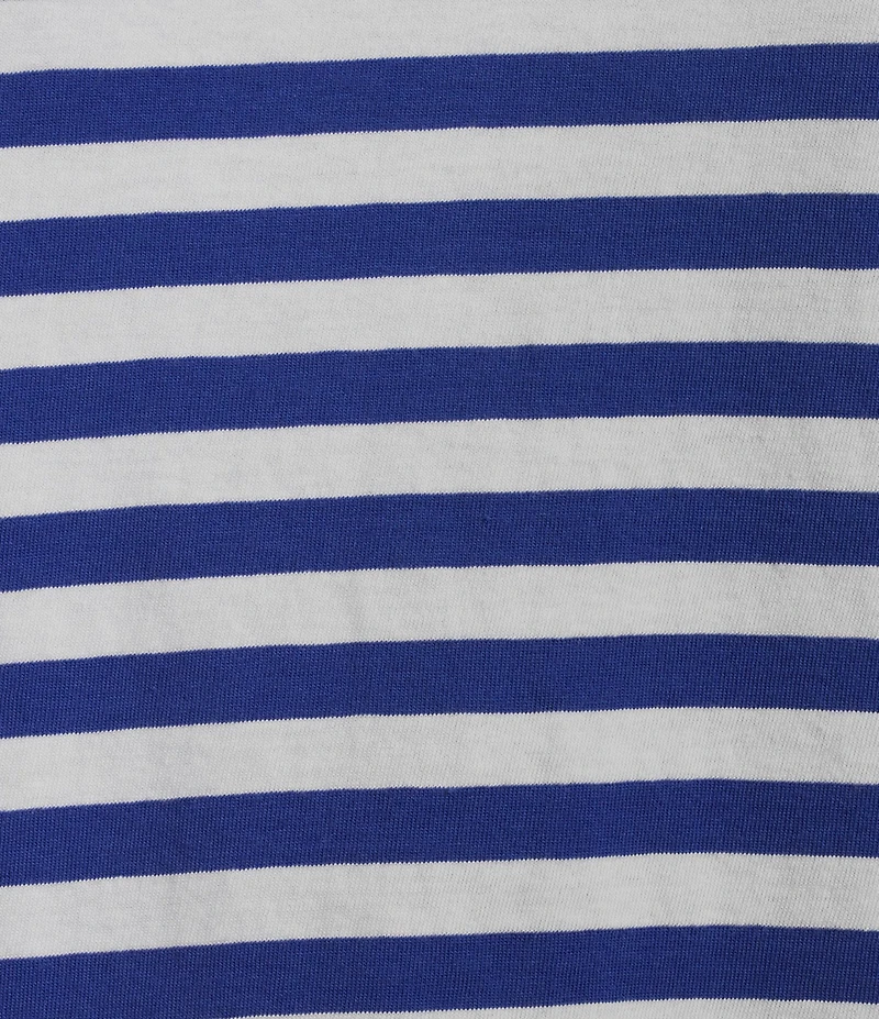 Westbound Perfect Outfit Picks Stripe Print Short Sleeve Crew Neck Tee