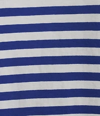 Westbound Perfect Outfit Picks Stripe Print Short Sleeve Crew Neck Tee