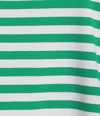 Westbound Perfect Outfit Picks Stripe Print Short Sleeve Crew Neck Tee