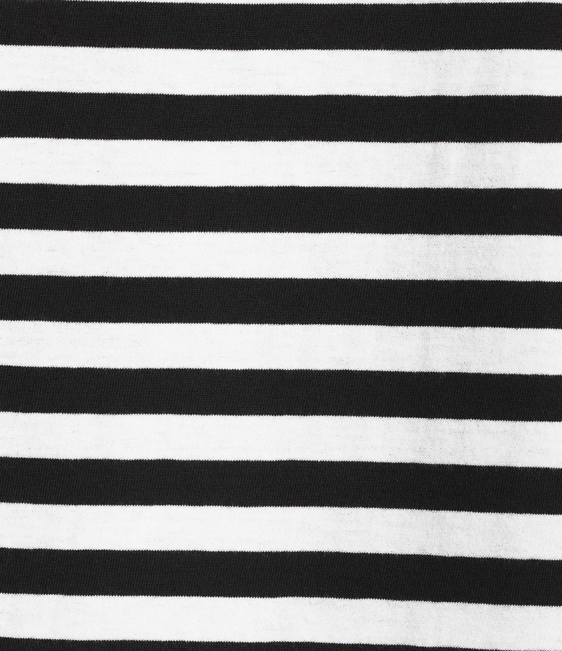 Westbound Perfect Outfit Picks Stripe Print Short Sleeve Crew Neck Tee