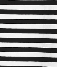 Westbound Perfect Outfit Picks Stripe Print Short Sleeve Crew Neck Tee