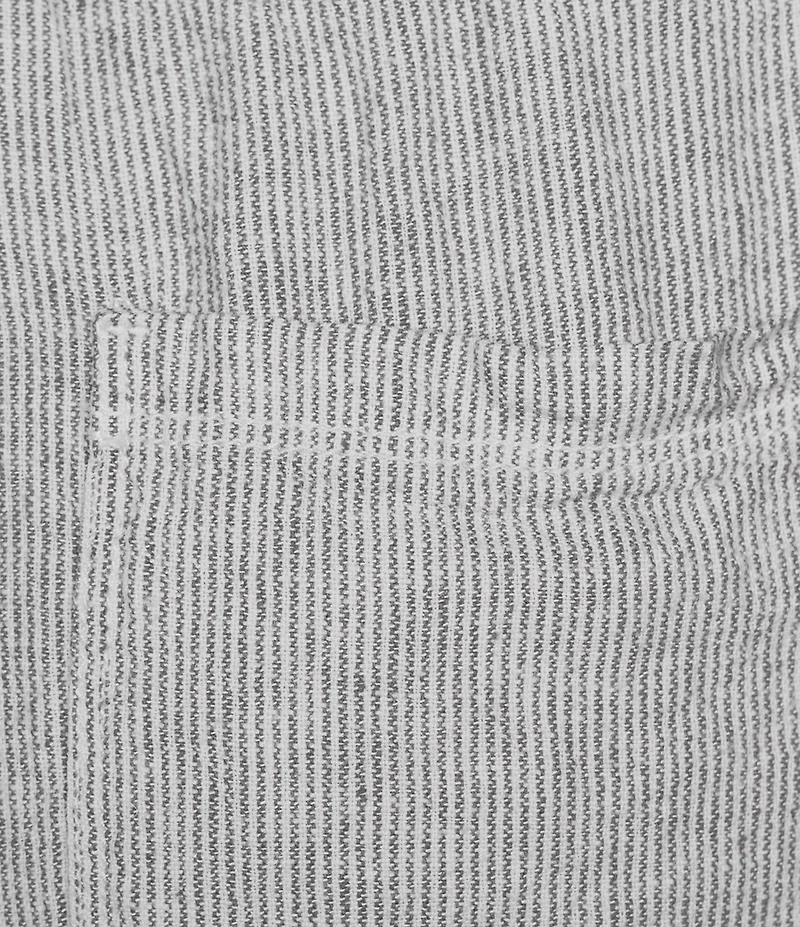 Westbound Stripe Print Smocked Waist Mid Rise Wide Leg Linen Pants