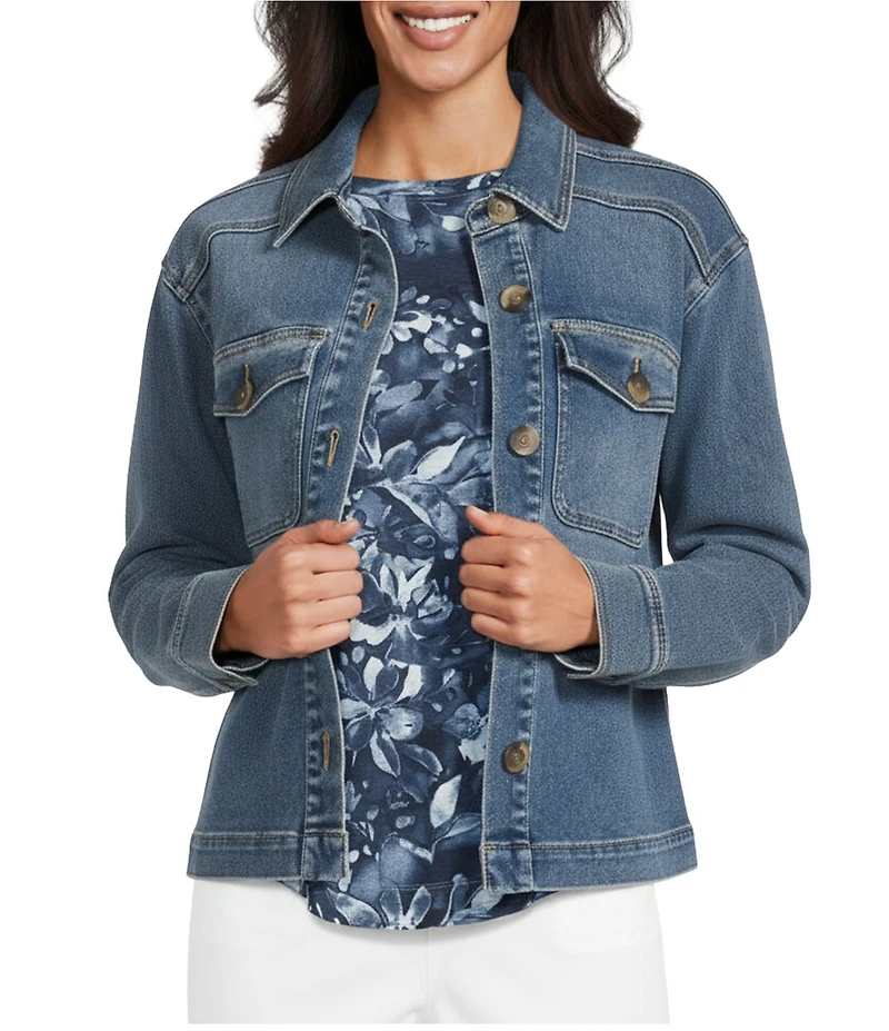 Westbound Terry Twill Cotton Blend Denim Jacket