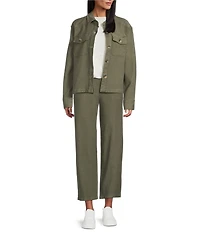 Westbound Terry Twill Point Collar Coordinating Jacket