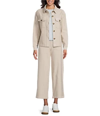 Westbound Terry Twill Point Collar Coordinating Jacket