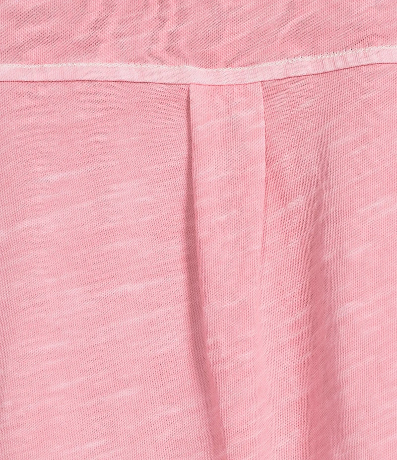 Westbound Twist Sleeve Crew Neck Top