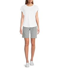 Westbound Twist Sleeve Crew Neck Top