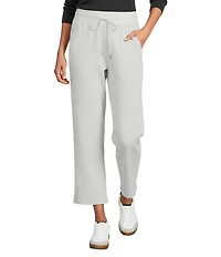 Westbound ULTRA LUXE Athleisure Mid Rise Cropped Lounge Straight Leg Pants