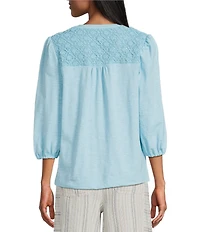 Westbound V-Neck 3/4 Sleeve Top