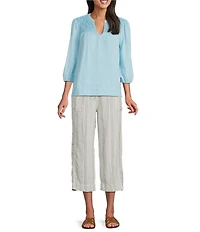 Westbound V-Neck 3/4 Sleeve Top