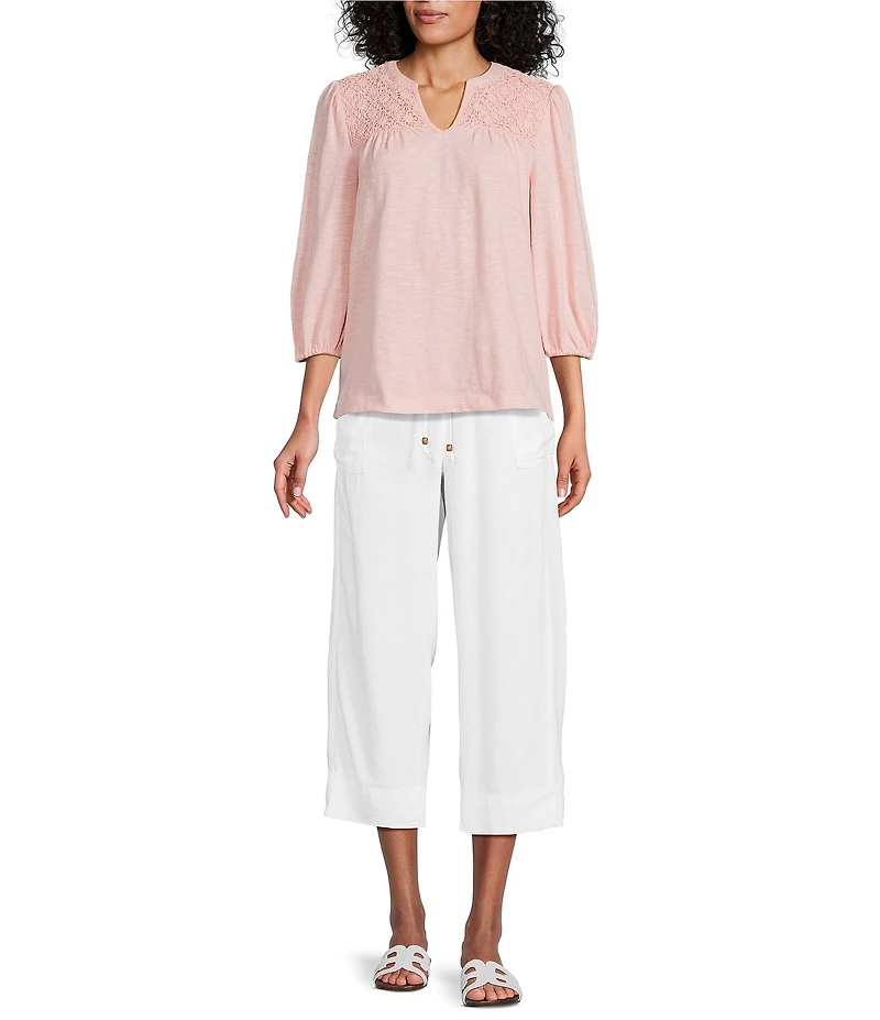 Westbound V-Neck 3/4 Sleeve Top