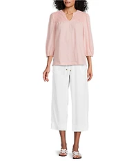 Westbound V-Neck 3/4 Sleeve Top