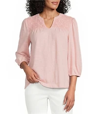 Westbound V-Neck 3/4 Sleeve Top