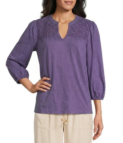 Westbound V-Neck 3/4 Sleeve Top