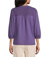 Westbound V-Neck 3/4 Sleeve Top