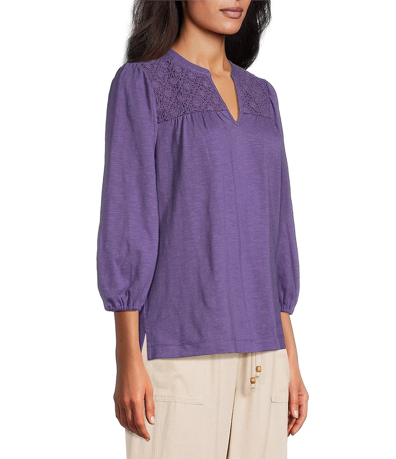 Westbound V-Neck 3/4 Sleeve Top