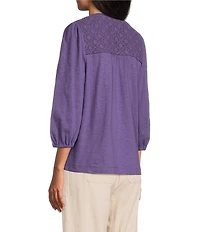 Westbound V-Neck 3/4 Sleeve Top