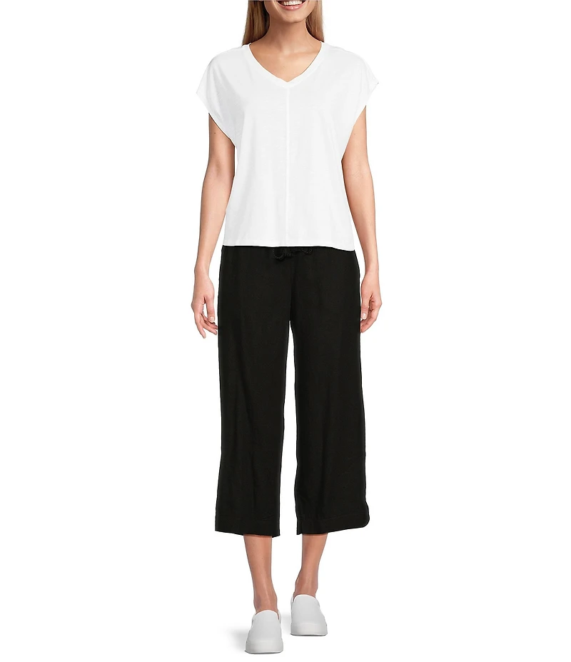 Westbound V-Neck Cap Sleeve Top