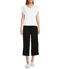 Westbound V-Neck Cap Sleeve Top