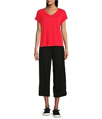 Westbound V-Neck Cap Sleeve Top