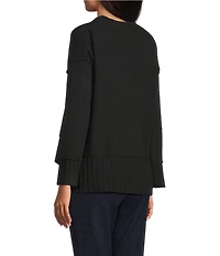 Westbound Wool Blend Long Sleeve Crew Neck Sweater