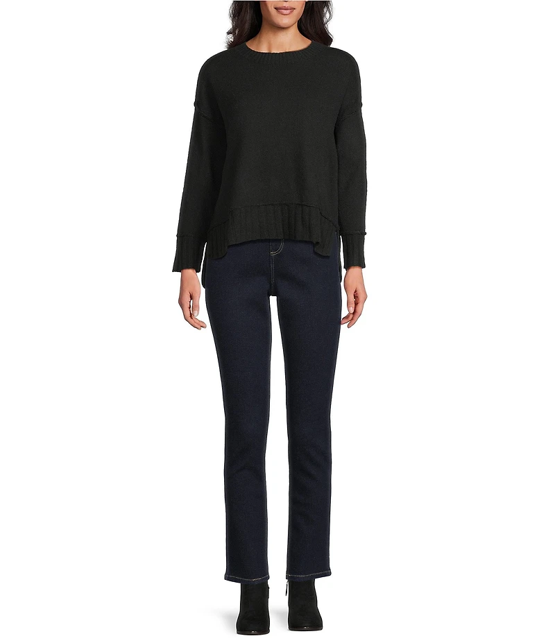 Westbound Wool Blend Long Sleeve Crew Neck Sweater