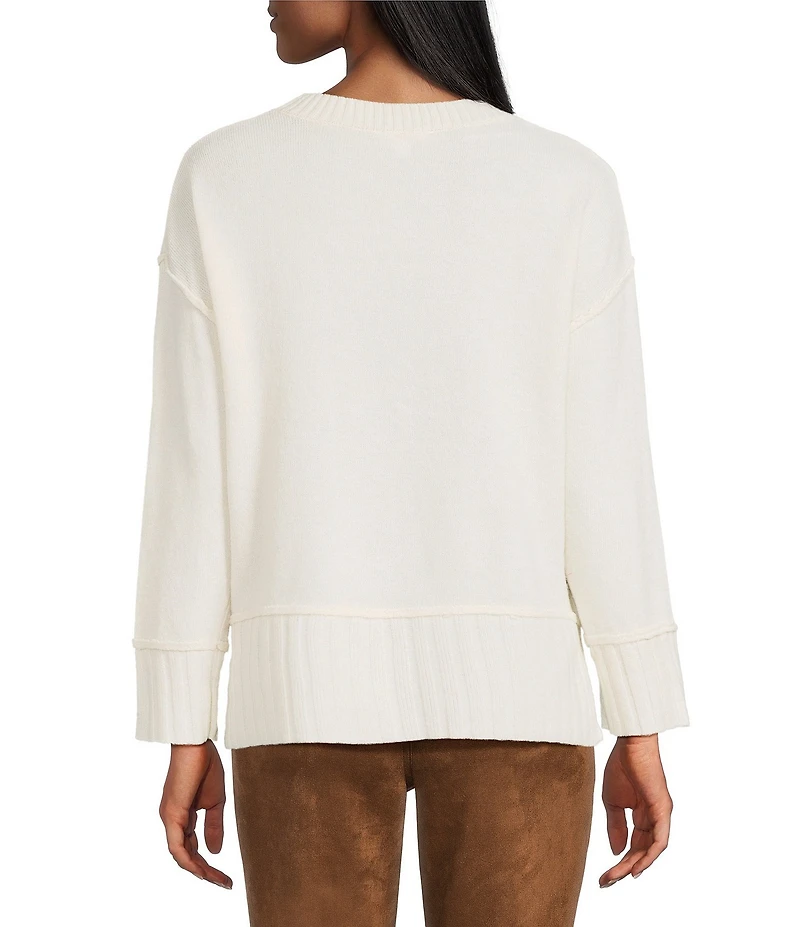 Westbound Wool Blend Long Sleeve Crew Neck Sweater