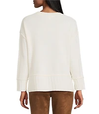 Westbound Wool Blend Long Sleeve Crew Neck Sweater