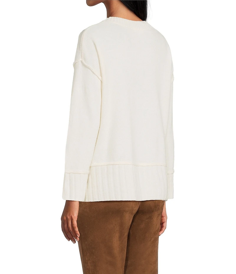 Westbound Wool Blend Long Sleeve Crew Neck Sweater