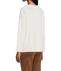 Westbound Wool Blend Long Sleeve Crew Neck Sweater