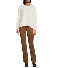 Westbound Wool Blend Long Sleeve Crew Neck Sweater