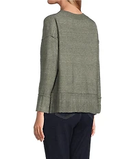 Westbound Wool Blend Long Sleeve Crew Neck Sweater