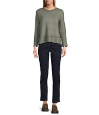 Westbound Wool Blend Long Sleeve Crew Neck Sweater