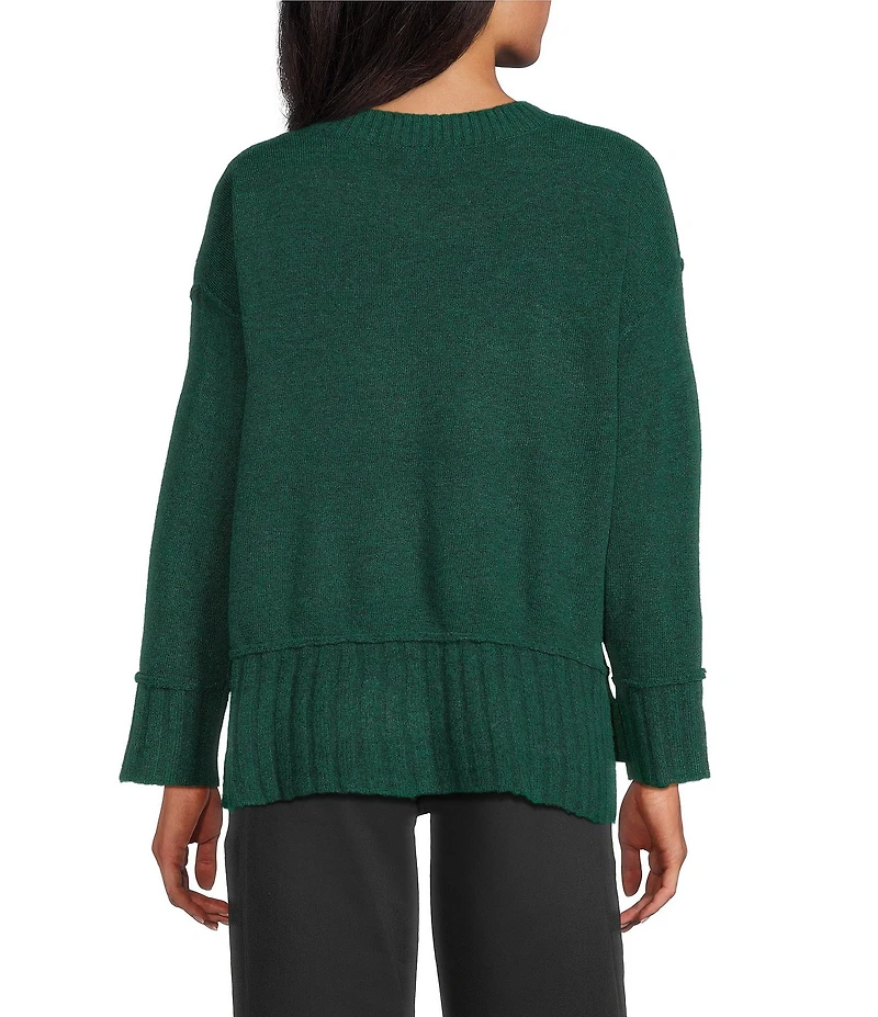 Westbound Wool Blend Long Sleeve Crew Neck Sweater